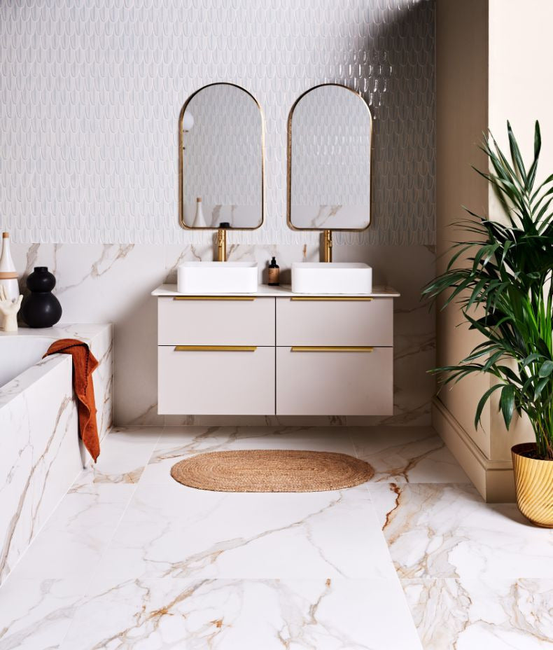 Ca’ Pietra Preen Porcelain Mosaic White — official gallery image 4