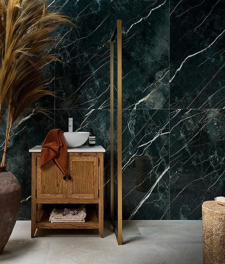 Ca’ Pietra Rainforest Porcelain Malachite — official gallery image 1