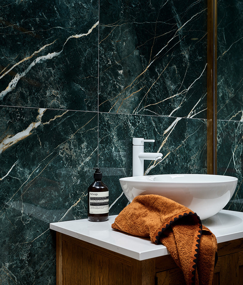 Ca’ Pietra Rainforest Porcelain Malachite — official gallery image 3