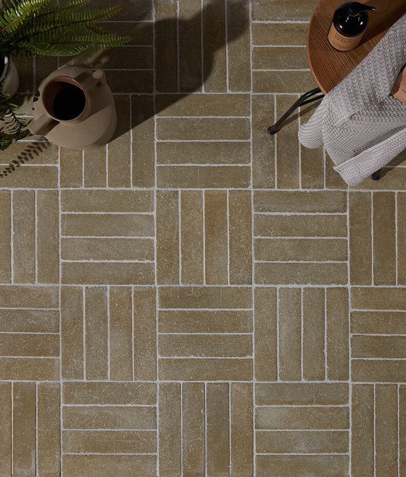 Ca’ Pietra Reform Composite Stone Tumbled Khaki — official gallery image 1