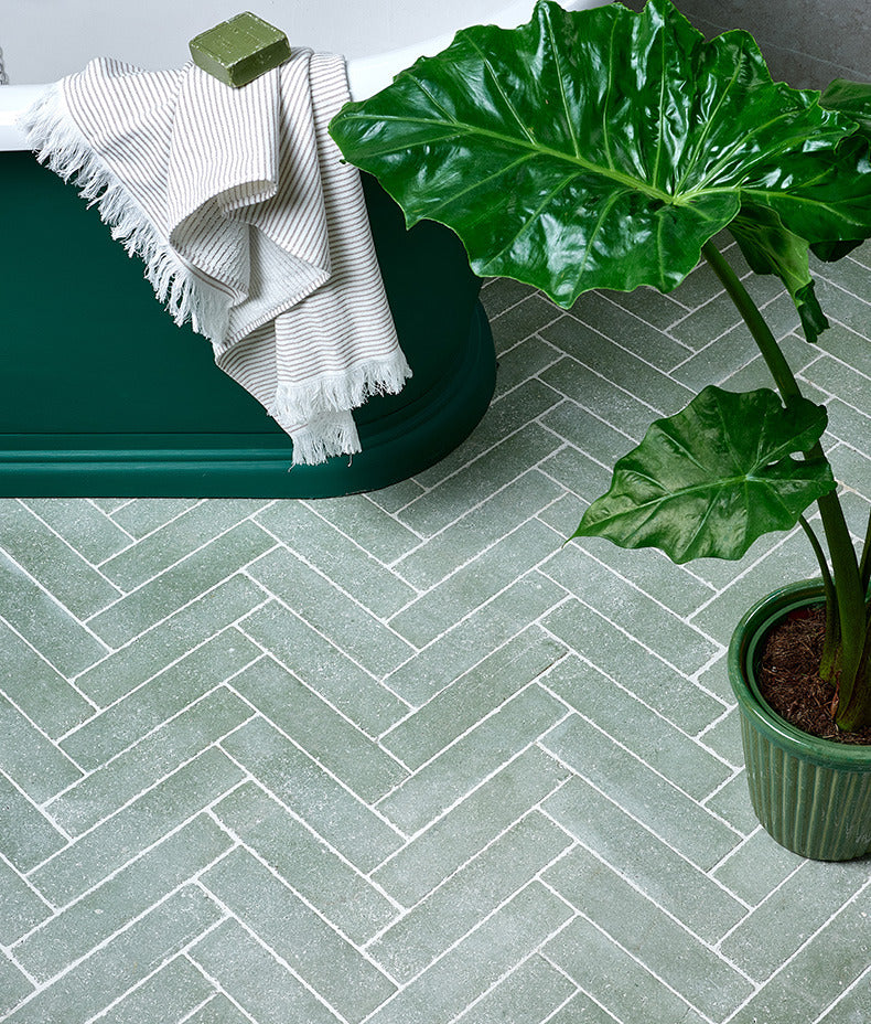 Ca’ Pietra Reform Composite Stone Tumbled Leaf Green — official gallery image 3