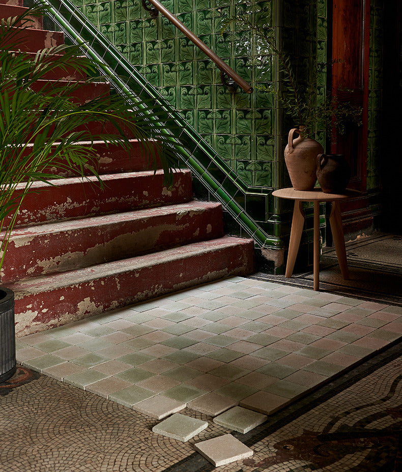 Ca’ Pietra Reform Composite Stone Tumbled Mint — official gallery image 3