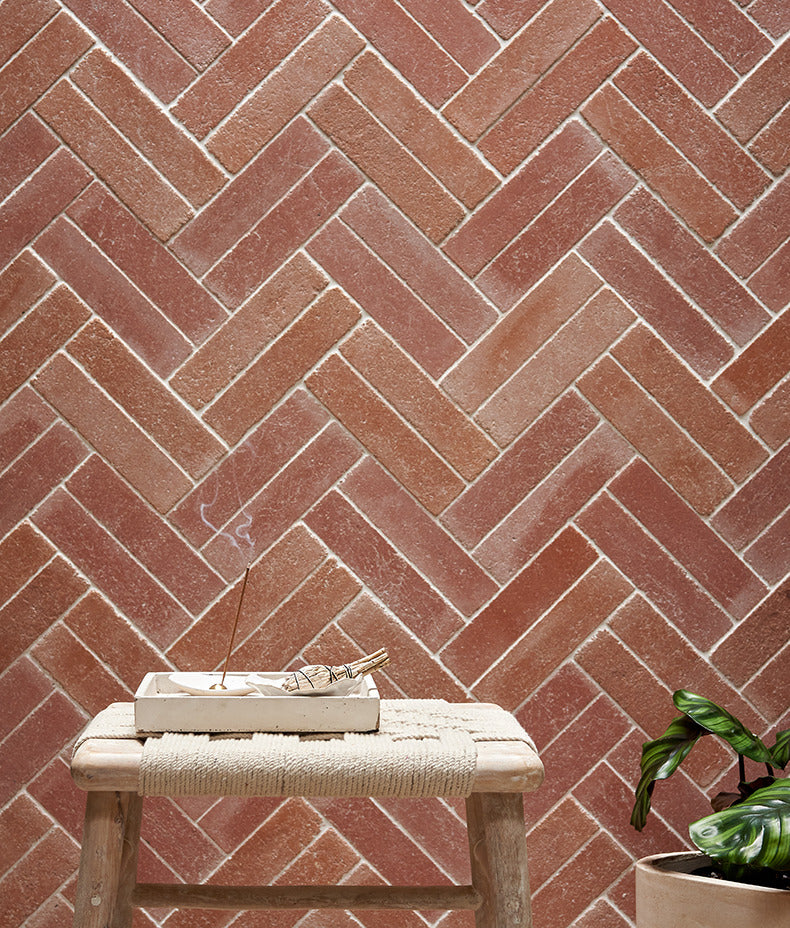 Ca’ Pietra Reform Composite Stone Tumbled Salmon Pink — official gallery image 4