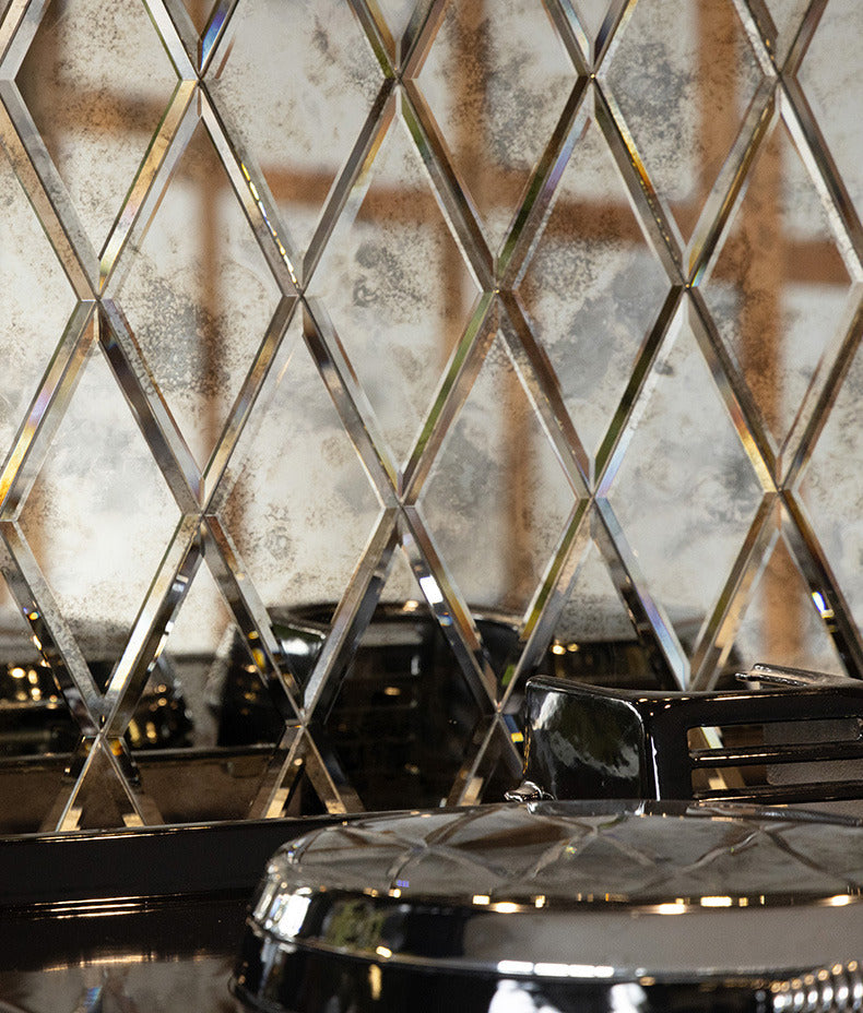 Ca’ Pietra Rococo Glass Mirror Diamond Mercury — official gallery image 3
