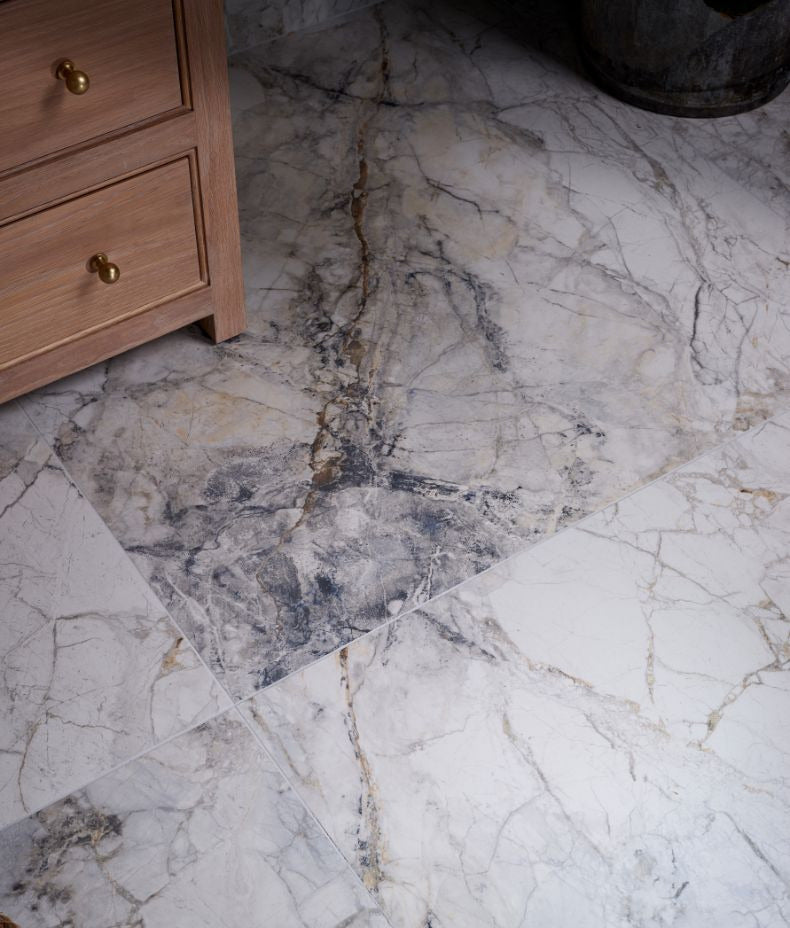Ca’ Pietra Sculpture Grande Porcelain Invisible Blue — official gallery image 2