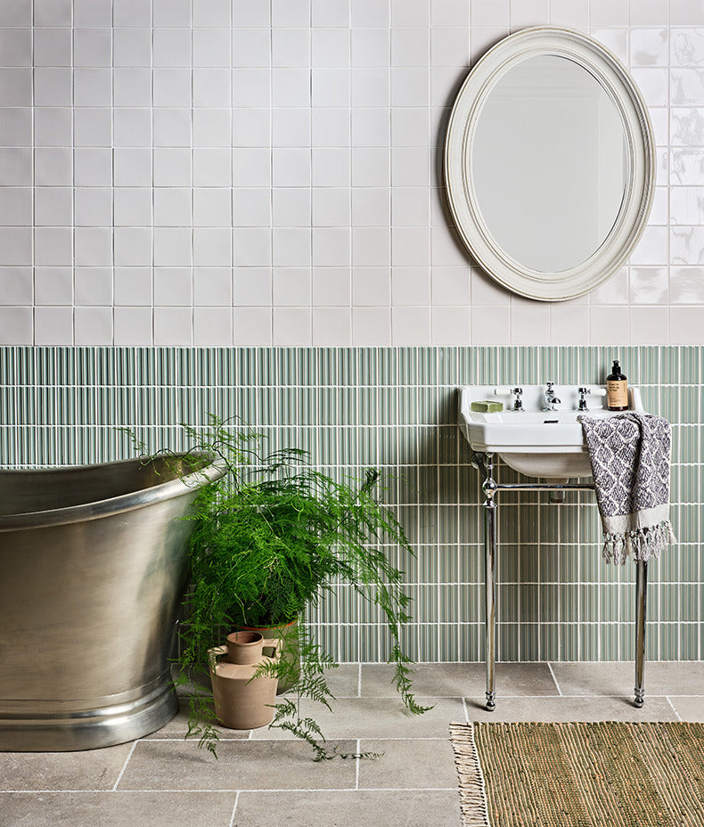 Ca’ Pietra Tunstall Ceramic Square Deep White — official gallery image 1