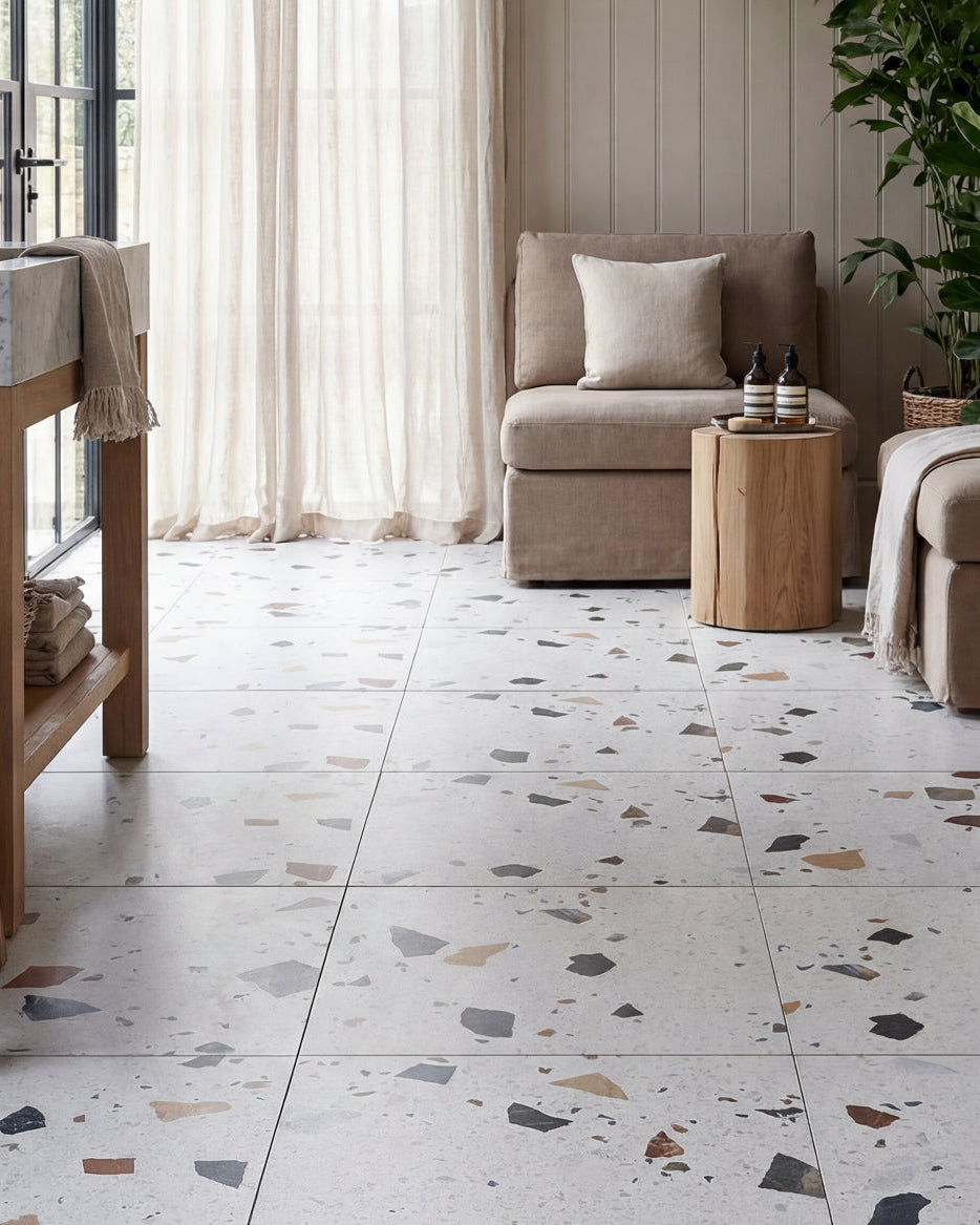 Ca’ Pietra Piazza Porcelain Geo Pearl — official gallery image 1