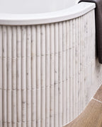 Ca’ Pietra Zen Marble Honed Finish Reed Mosaic — official gallery image 11