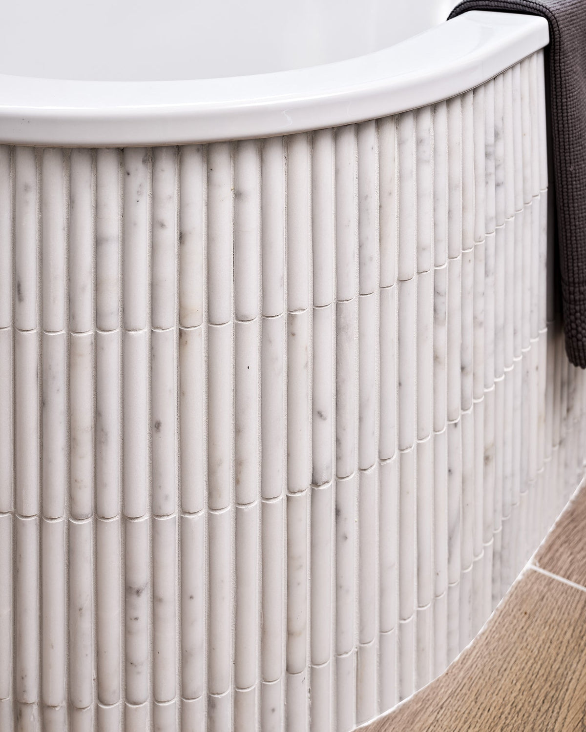 Ca’ Pietra Zen Marble Honed Finish Reed Mosaic — official gallery image 11