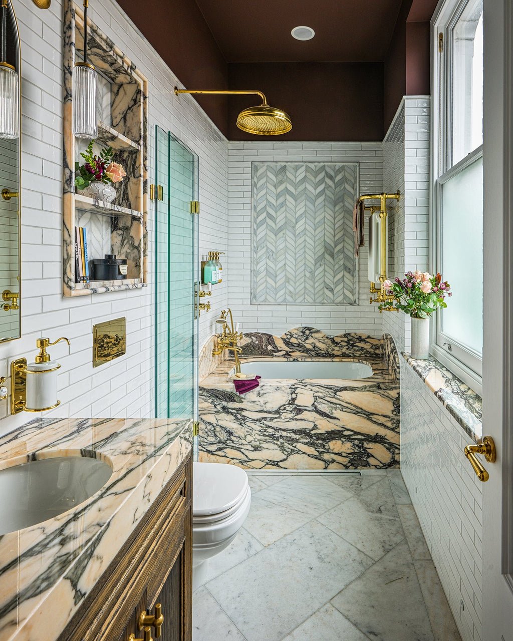 Ca’ Pietra Zen Marble Honed Finish Leaf Mosaic — official gallery image 14