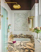 Ca’ Pietra Zen Marble Honed Finish Leaf Mosaic — official gallery image 15