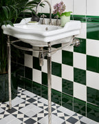 Ca’ Pietra Victorian Style™ Wall Ceramic Olive Green Skirting Crackle Glaze — official gallery image 2