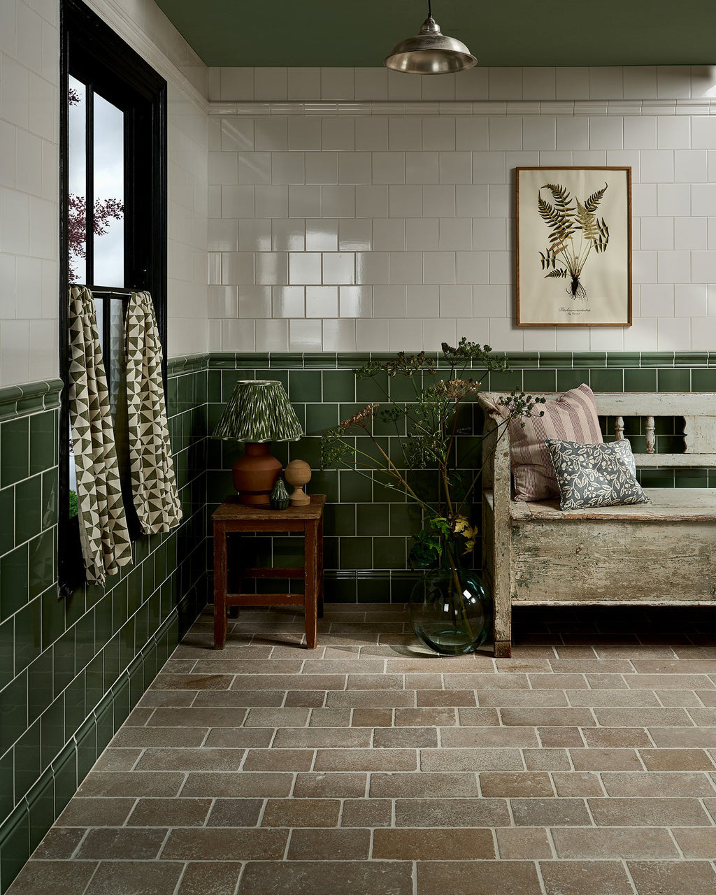 Ca’ Pietra Victorian Style™ Wall Ceramic Cotton White Square — official gallery image 2