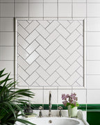 Ca’ Pietra Victorian Style™ Wall Ceramic Antique White Simple Beading Crackle Glaze — official gallery image 3