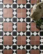Ca’ Pietra Victorian Style™ Porcelain Finchley Pattern Terracotta — official gallery image 1