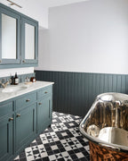 Ca’ Pietra Victorian Style™ Porcelain Finchley Pattern Cotton White — official gallery image 4