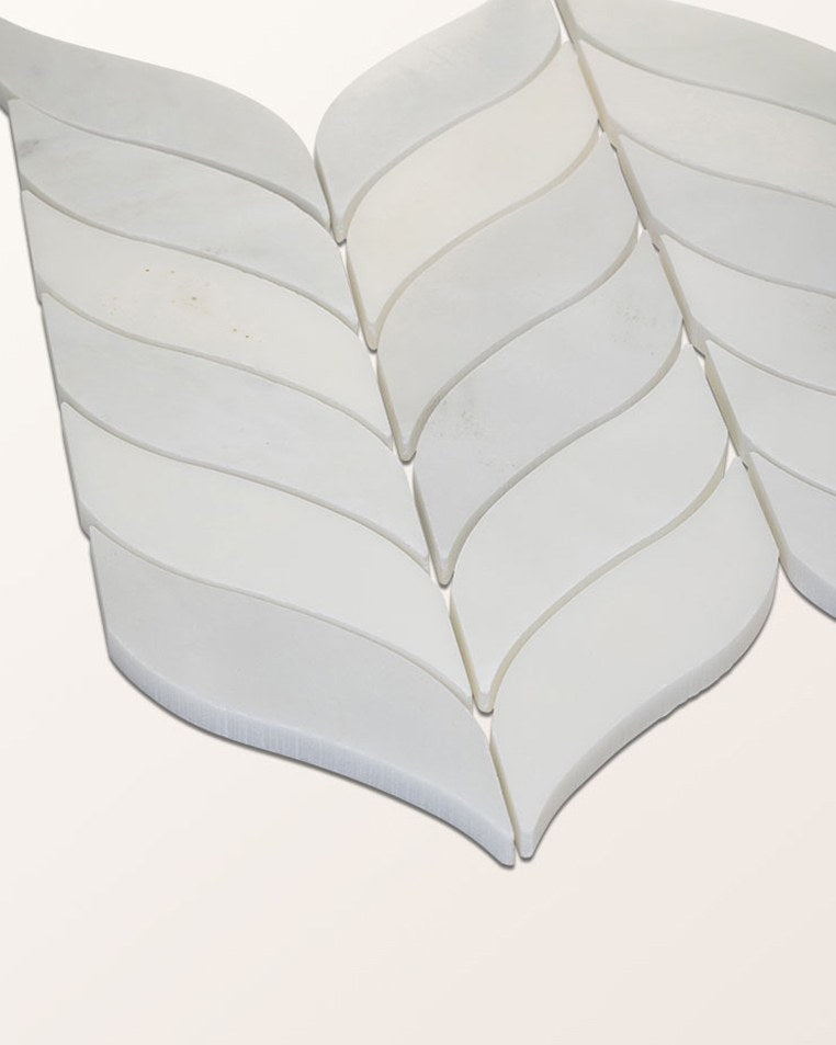 Ca’ Pietra Zen Marble Honed Finish Leaf Mosaic — official gallery image 8