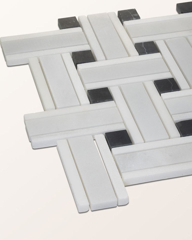 Ca’ Pietra Zen Marble Honed Finish Grand Basket Weave — official gallery image 9