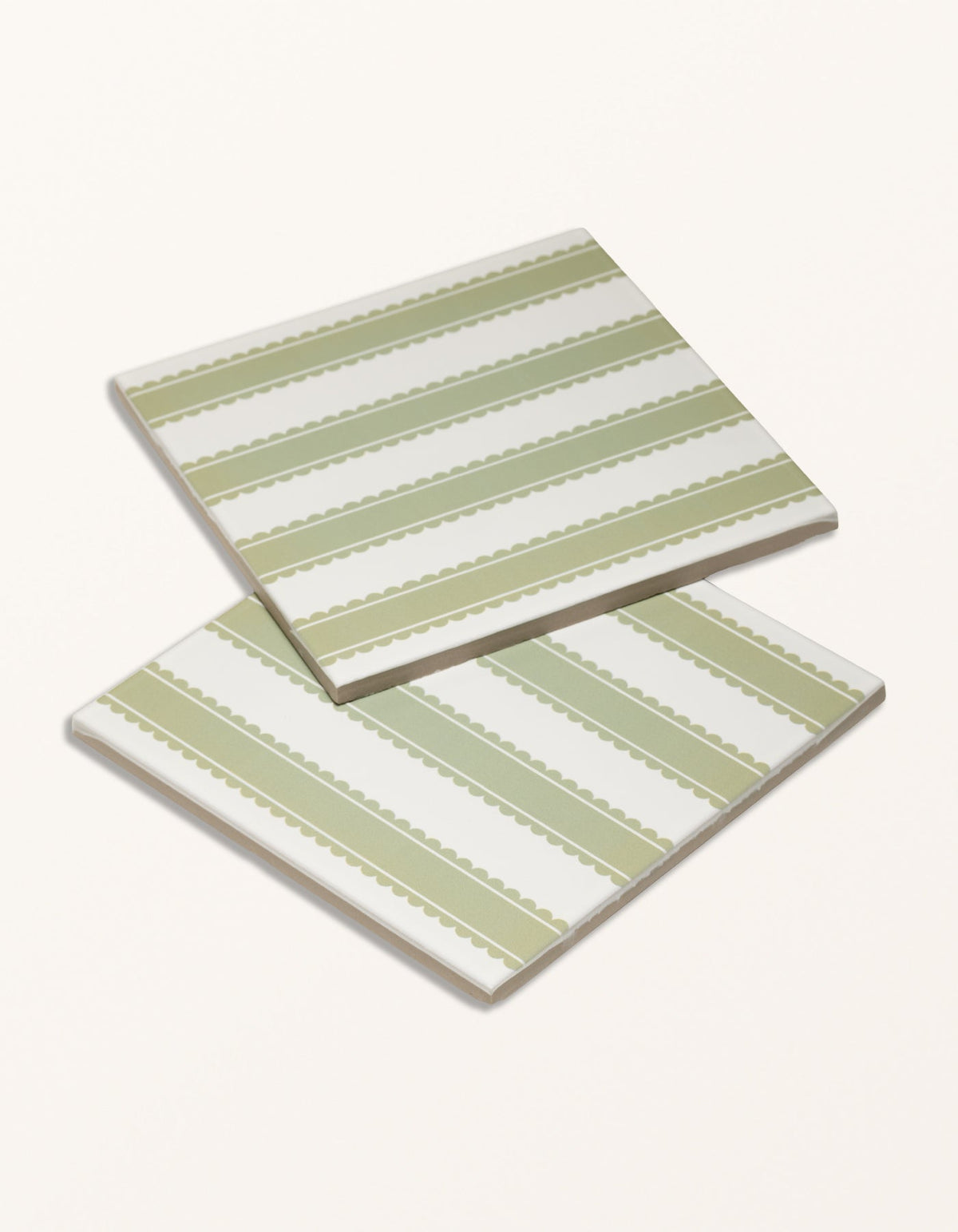 Ca’ Pietra Sanderson - Pinetum Stripe Sage Porcelain — official gallery image 3