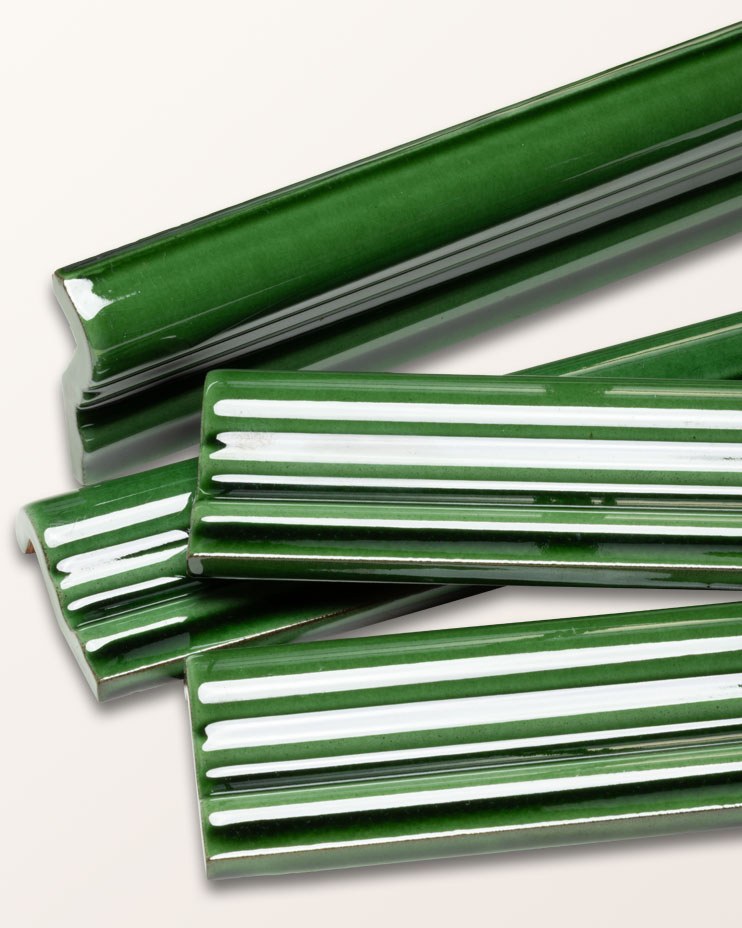 Ca’ Pietra Architectural Mouldings Dado Ceramic Olive Green — official gallery image 6