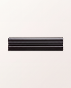 Ca’ Pietra Architectural Mouldings Dado Ceramic Black — official gallery image 2