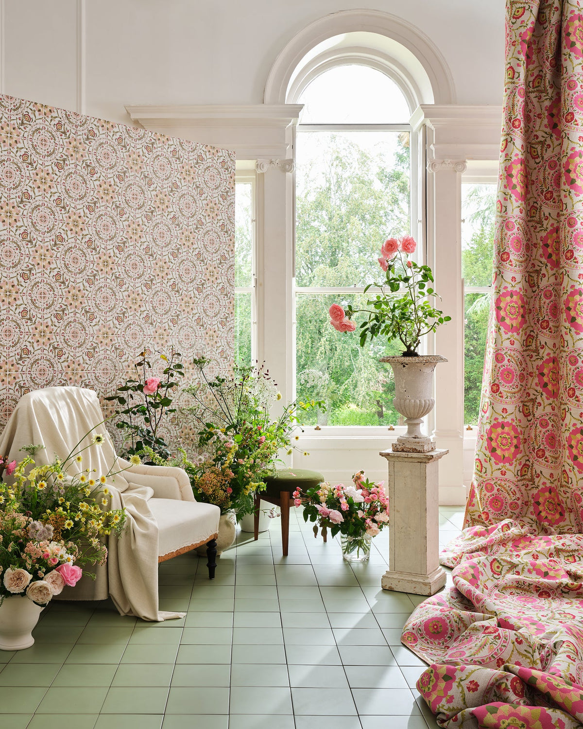 Ca’ Pietra Sanderson - Anthos Pink Porcelain Pattern — official gallery image 4