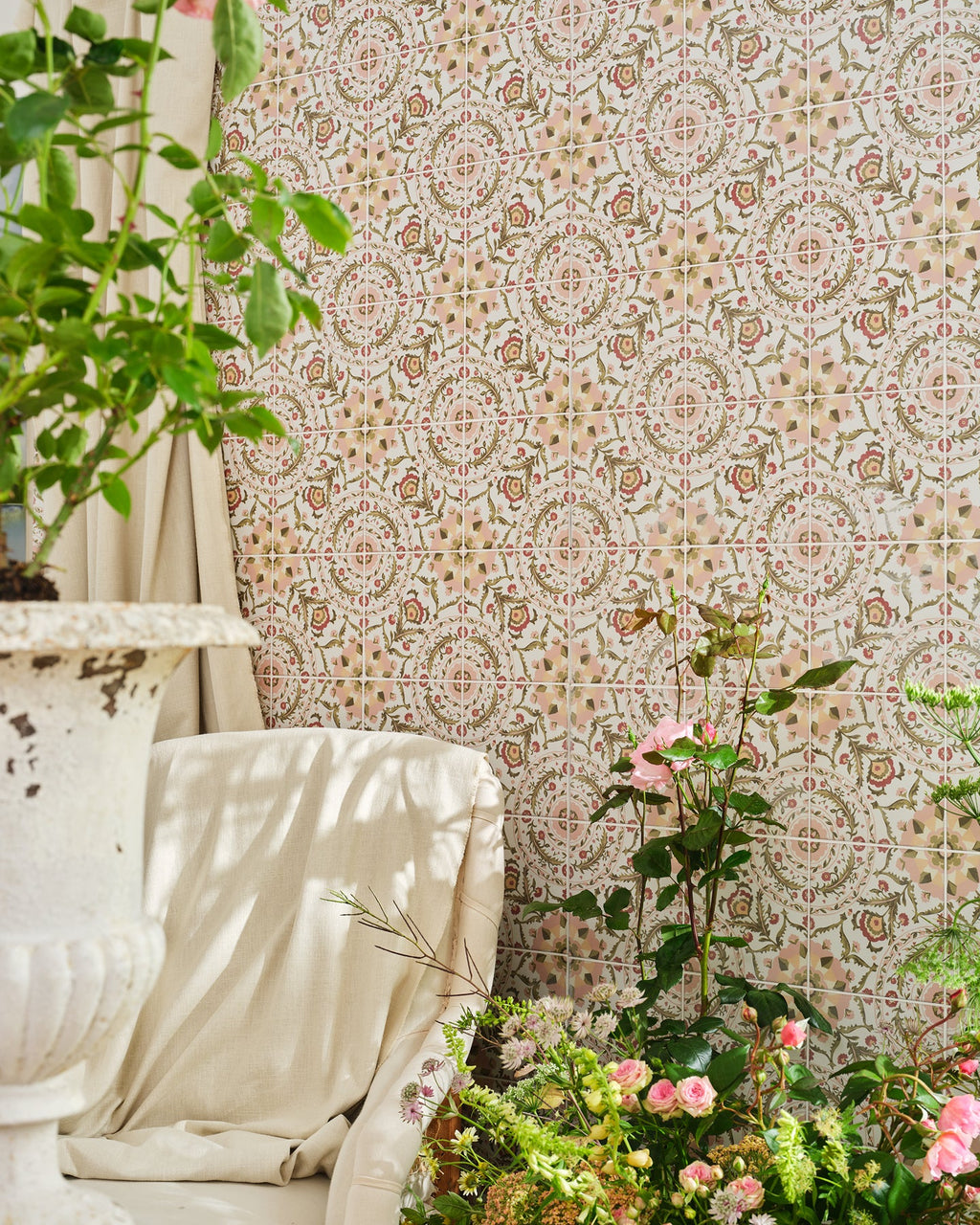 Ca’ Pietra Sanderson - Anthos Pink Porcelain Pattern — official gallery image 1