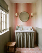 Ca’ Pietra Sanderson - Pinetum Stripe Madder Porcelain — official gallery image 1
