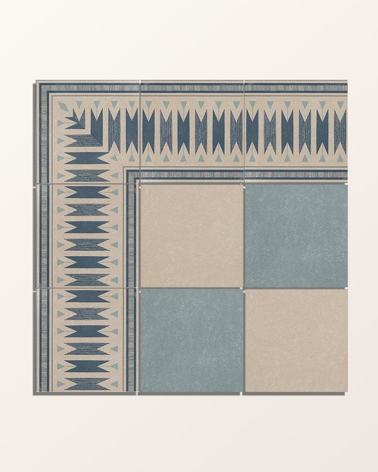 Ca’ Pietra Aventuras Ziggy Border Blue Porcelain — official gallery image 11