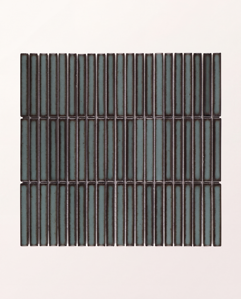 Ca’ Pietra Bamboo Lustre Porcelain Mosaic Teal — official gallery image 2