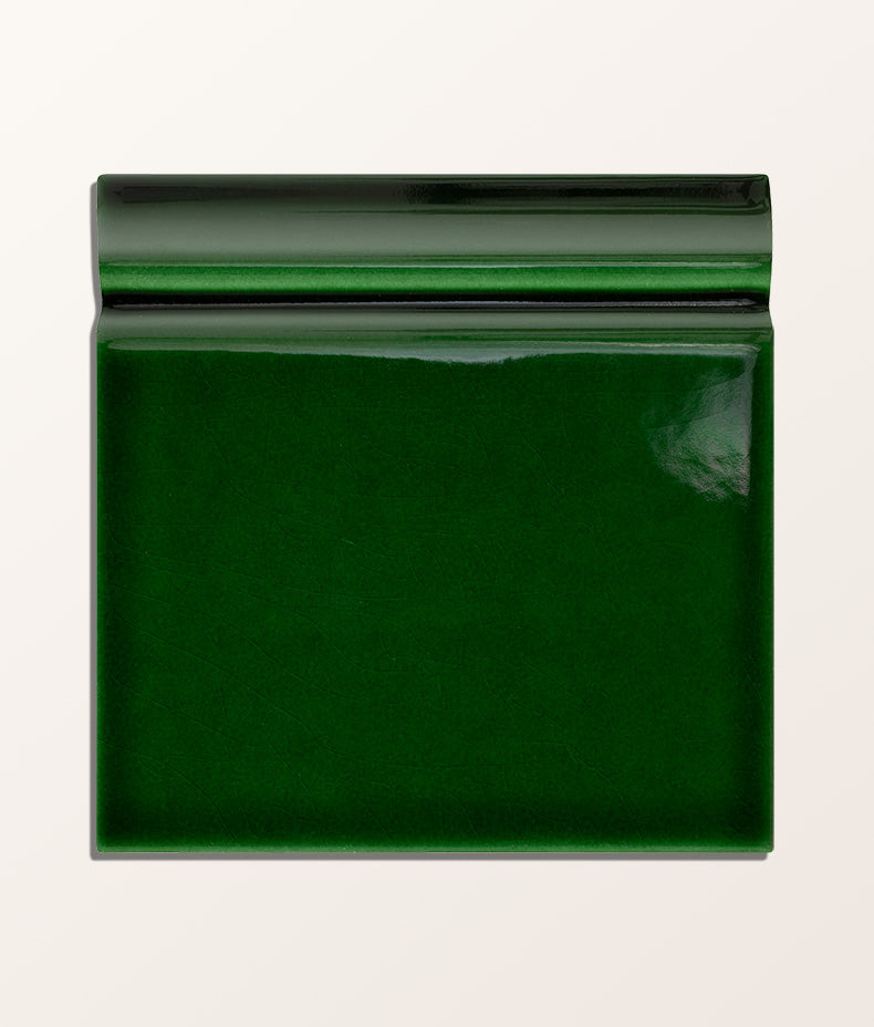 Ca’ Pietra Victorian Style™ Wall Ceramic Olive Green Skirting Crackle Glaze — official gallery image 5