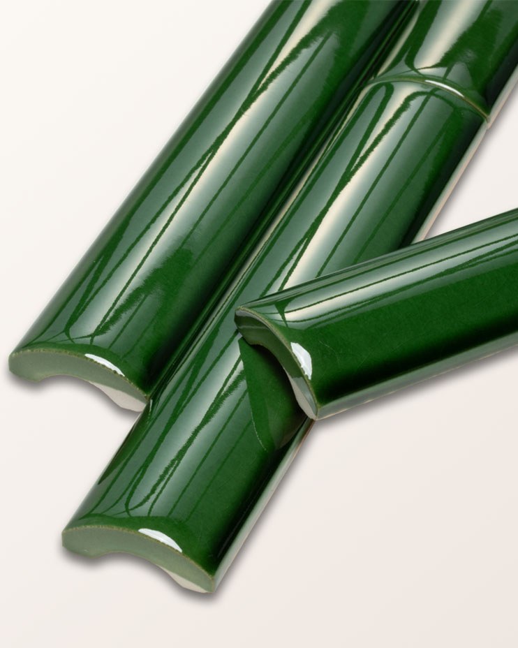 Ca’ Pietra Victorian Style™ Wall Ceramic Olive Green Simple Beading Crackle Glaze — official gallery image 5