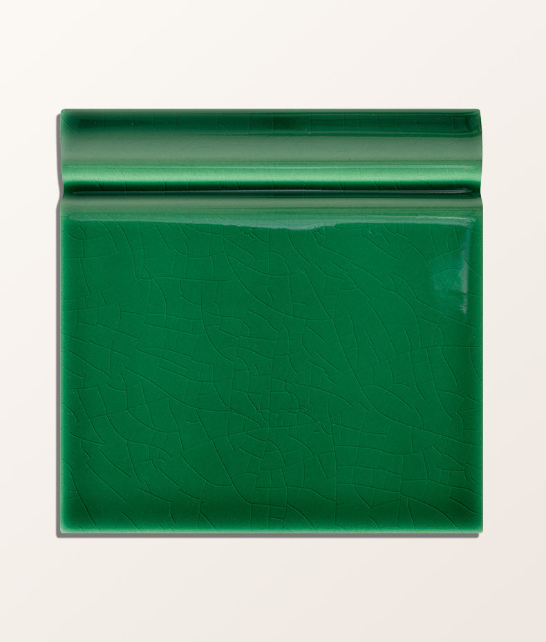 Ca’ Pietra Victorian Style™ Wall Ceramic Emerald Green Skirting — official gallery image 6