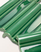 Ca’ Pietra Victorian Style™ Wall Ceramic Emerald Green Dado Crackle Glaze — official gallery image 6