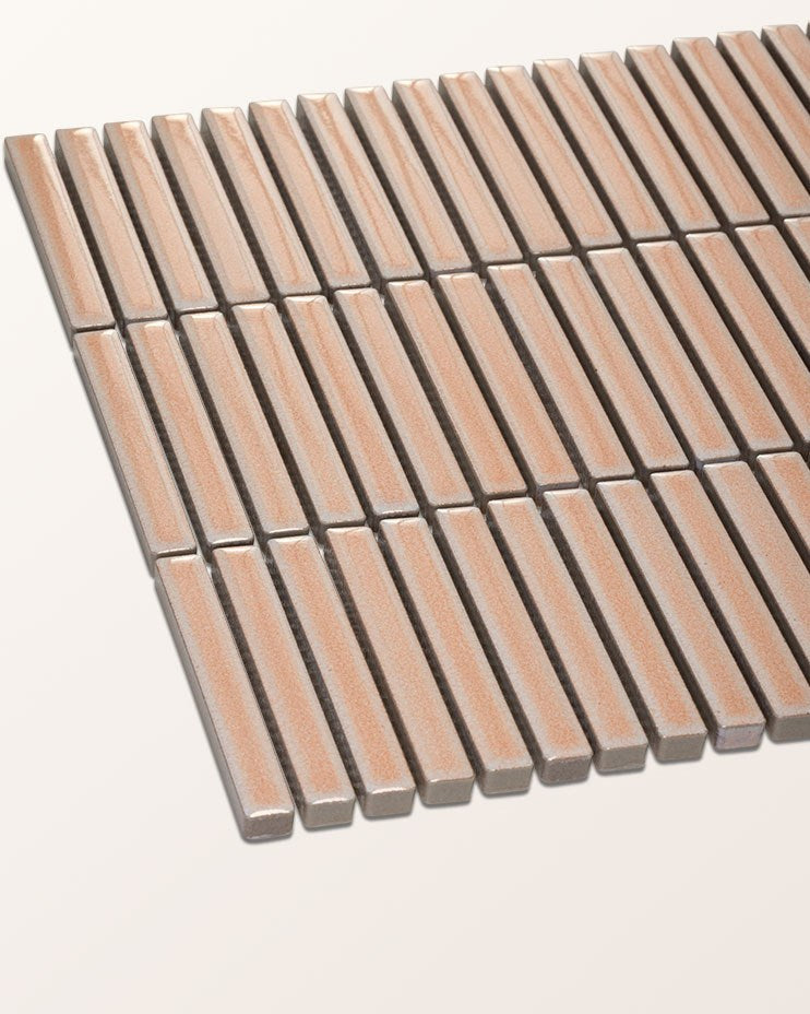 Ca’ Pietra Bamboo Porcelain Mosaic Blush — official gallery image 7