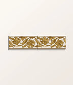 Ca’ Pietra Victorian Style™ Wall Ceramic Decor Carnation Border Ochre — official gallery image 7