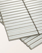 Ca’ Pietra Bamboo Porcelain Mosaic Vintage White — official gallery image 7
