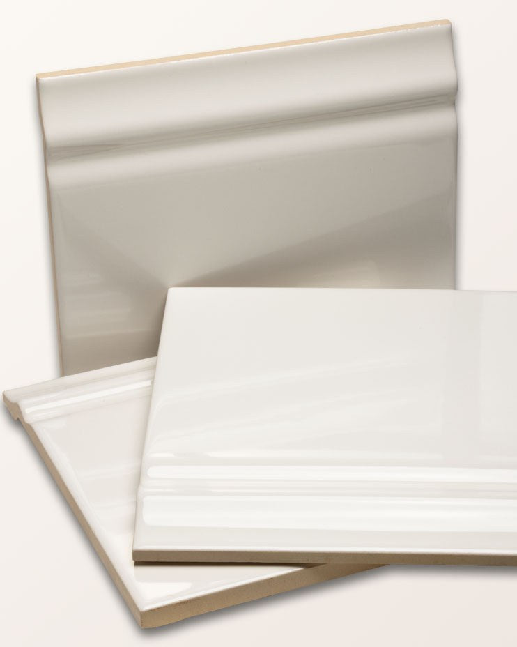 Ca’ Pietra Victorian Style™ Wall Ceramic Cotton White Skirting — official gallery image 5