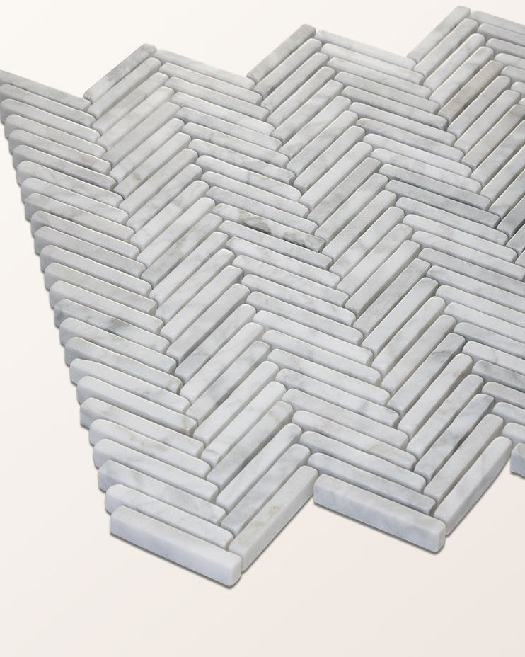 Ca’ Pietra Athens Carrara Marble Mosaic — official gallery image 3