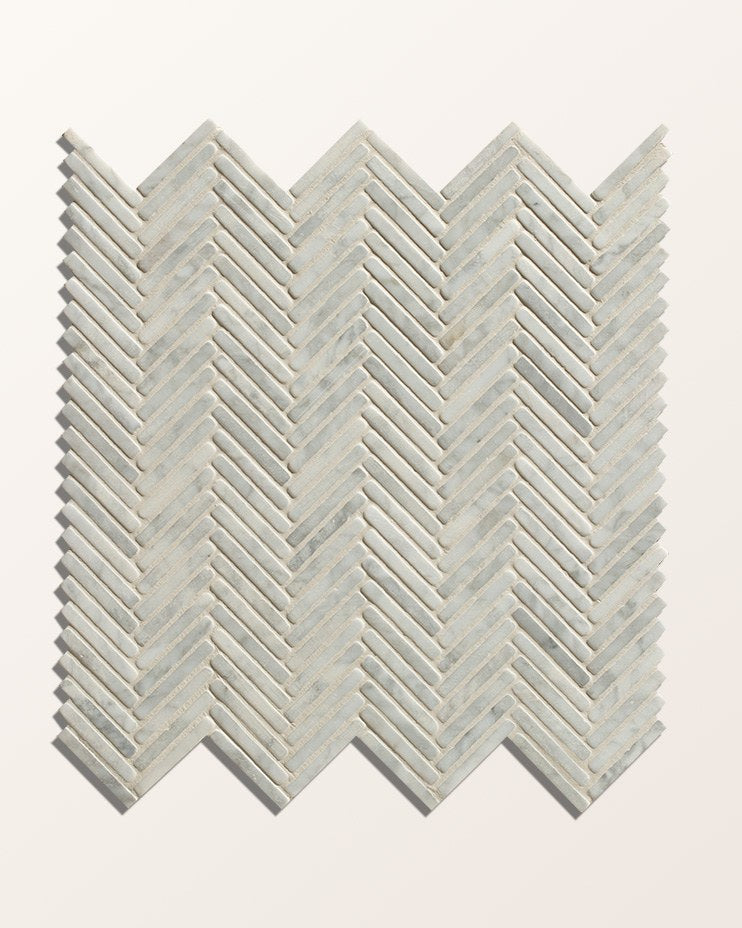 Ca’ Pietra Athens Carrara Marble Mosaic — official gallery image 2