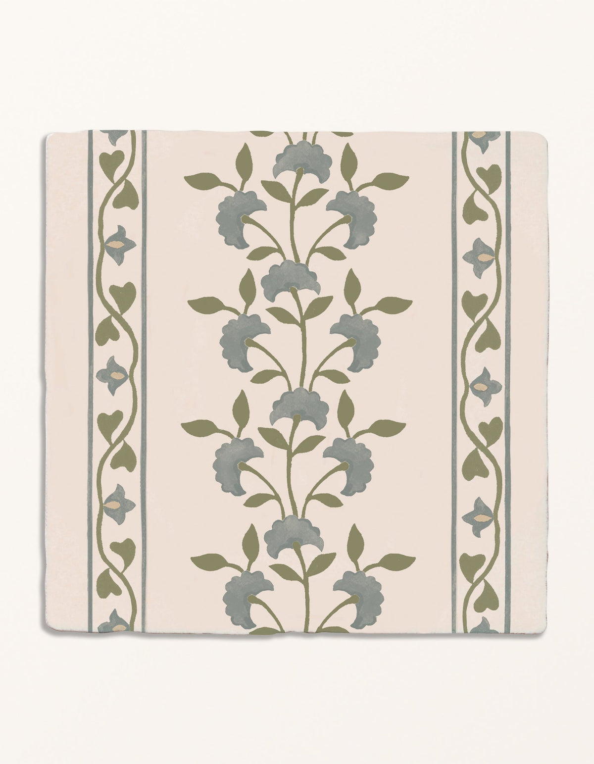 Ca’ Pietra STUDIO Sanderson - Anthos Pottery Blue Border & Corner — official gallery image 1