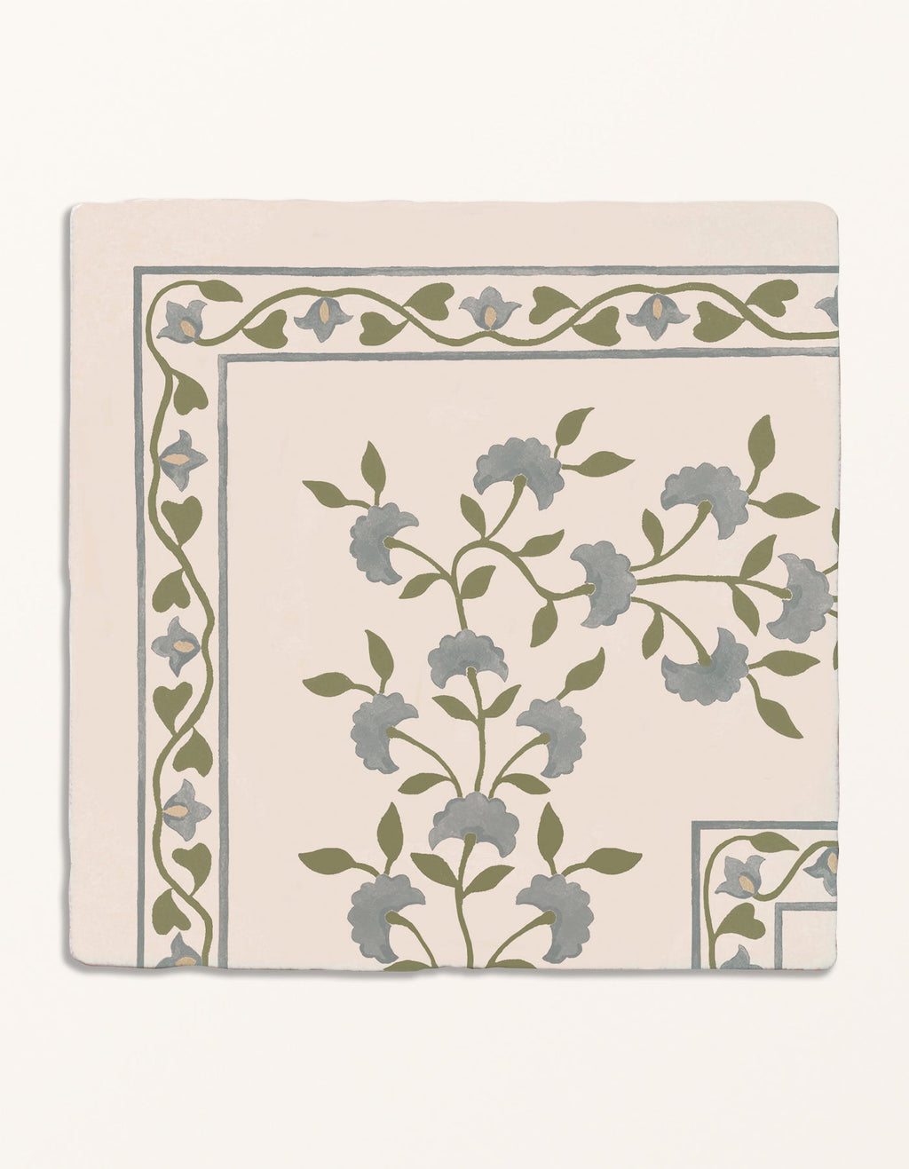 Ca’ Pietra STUDIO Sanderson - Anthos Pottery Blue Border & Corner — official gallery image 2
