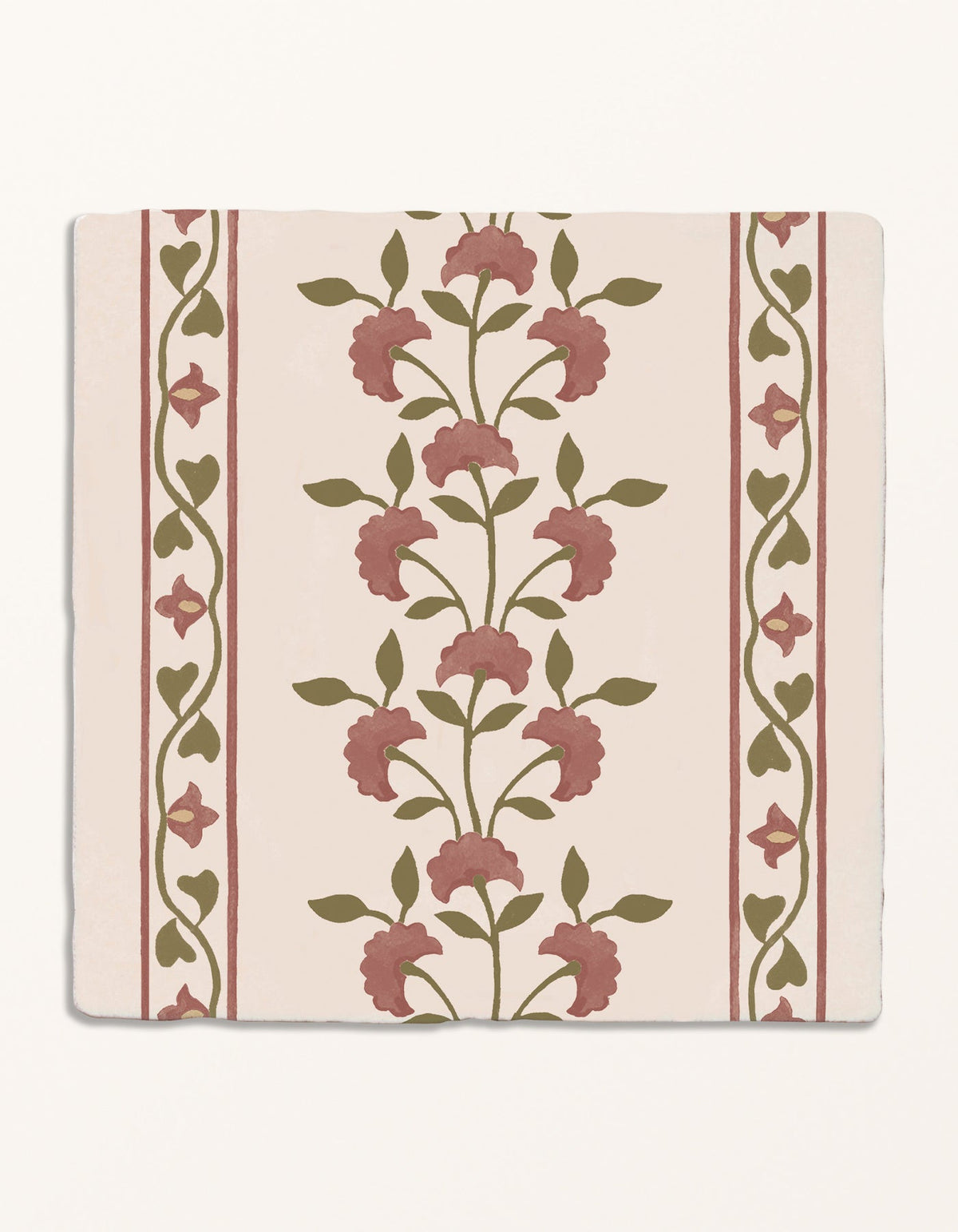 Ca’ Pietra STUDIO Sanderson - Anthos Pink Clay Border & Corner — official gallery image 1