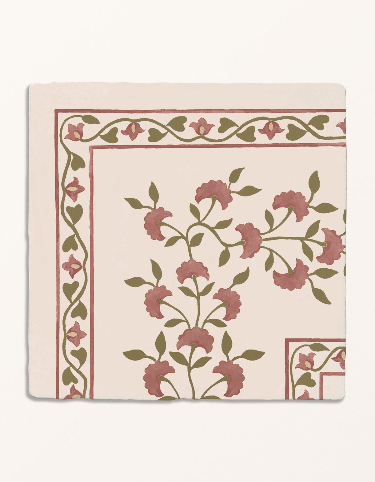 Ca’ Pietra STUDIO Sanderson - Anthos Pink Clay Border & Corner — official gallery image 2