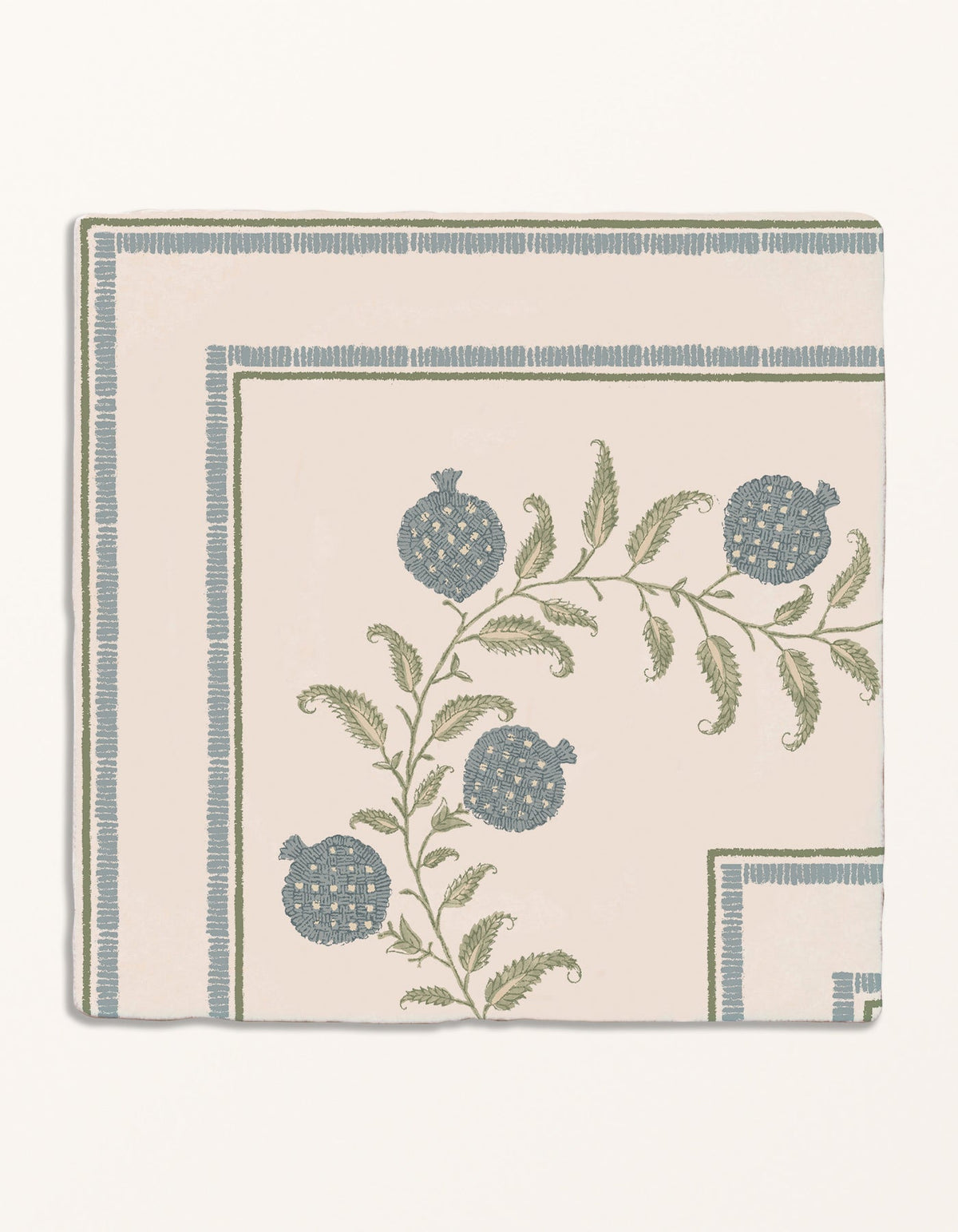 Ca’ Pietra STUDIO Sanderson - Anaar Pottery Blue Border & Corner — official gallery image 2