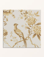 Ca’ Pietra Sanderson - Pillemont Toile Ochre Mural Porcelain — official gallery image 2