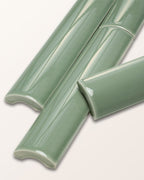 Ca’ Pietra Victorian Style™ Wall Ceramic Cabbage Green Simple Beading — official gallery image 1