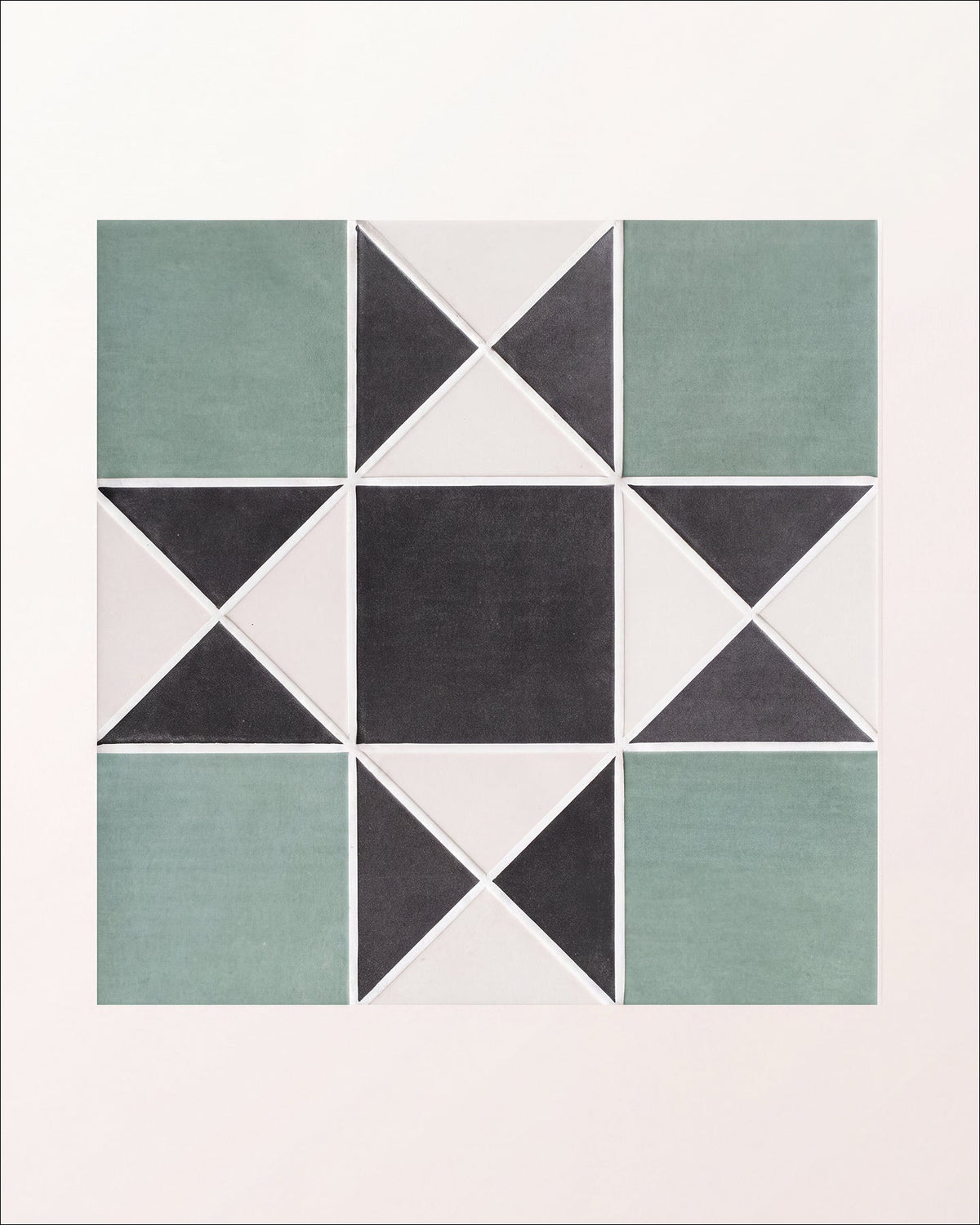 Ca’ Pietra Victorian Style™ Porcelain Finchley Pattern Forest Green — official gallery image 2