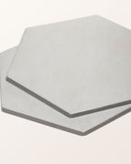 Ca’ Pietra Shadow White Hex Field Porcelain — official gallery image 3