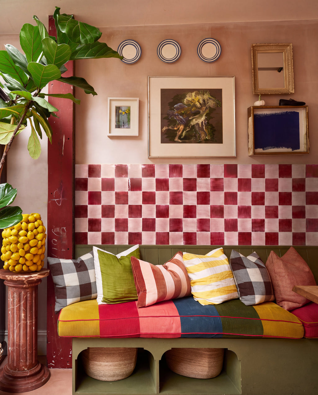 Ca’ Pietra STUDIO Jamboree Handpainted Ceramic Coral Field — official gallery image 1
